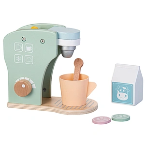 kids wooden toy kitchen pretend coffee maker set children's preschool education wooden kitchen coffee maker toys