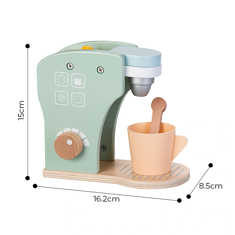kids wooden toy kitchen pretend coffee maker set children's preschool education wooden kitchen coffee maker toys
